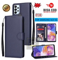 Flip Case Samsung A23 5G Flip Case Kulit Casing Dompet Case Wallet Leather Flip Case Samsung Galaxy A23 5G Casing hp leather dompet kulit Flip Cover Wallet