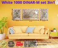 WALL DECORATION SET 3IN1 FUL SET BIG SIZE FRAME ISLAMIC DECO QURAN WORD WRITING VVIP GIFT FOR SPECIA