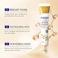 SADOER Collagen Anti-AGING EYE CREAM ครีมบำรุงรอบดวงตา ฟื้นฟูความชุ่มชื้น ลดเลือนริ้วรอย ( สีทอง 20g