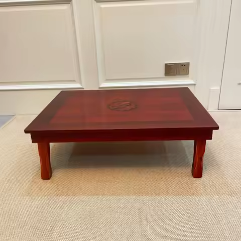 80X60cm Rectangle Korean Table Legs Foldable Living Room Antique Table for Dining Traditional Korean