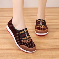 Woman Flat Bottom Shoes Elderly Walking Sneakers Suitable for Camping Indoor Walking TO-VN