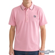 [SaintClair] French Brand Classic LOGO Plain Casual Short-Sleeved POLO Shirt (G2211-22 Pink)
