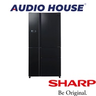 SHARP SJ-FX660S2-BK 660L 5 DOOR FRIDGE COLOUR: BLACK ENERGY LABEL: 2 TICKS DIMENSION: W908xD796xH1850MM 2 YEARS WARRANTY BY SHARP