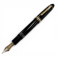 品相極佳 ▼MONTBLANC萬寶龍 Vintage Meisterstück 149 14K EF 尖，極為罕見，1960 年代白星鋼筆，黑色和金色，德國製造，男士。