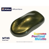 Aikka Supreme Metallic MT45 GREEN GREY Cat Kereta Motor Cat Bancuh Siap/ 2K Car Paint DIY