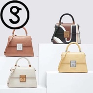 new [Ready Stock] Charles and Keith Handbag New Metal Flip Cover