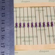 UNGU PURPLE 1K3 1/4W 1% copper feet resistor 1.3 k 1/4 watt 1.3 kilo ohm 1/4 w 1/4watt 1 percent 1k3