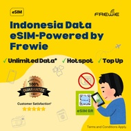 Indonesia eSIM Data Roaming | Unlimited Data | Topup Available | QR Code via Email - Powered by Frew
