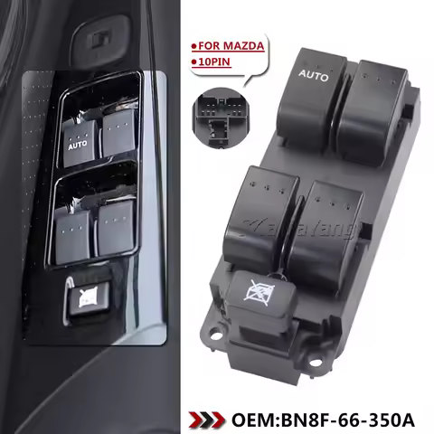 BN8F-66-350A Front Left Power Window Lifter Master Control Switch For Mazda 3 2004-2009 BN8F66350A
