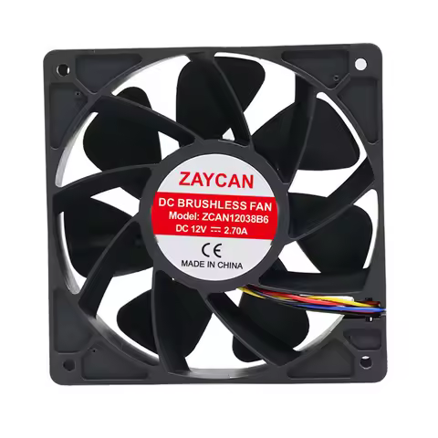 Hot Selling Good Quality 12038 Asic Miner Cooler 120mm*120mm*38mm 6000RPM S9 S9i S9J L3+ S17 Antmine