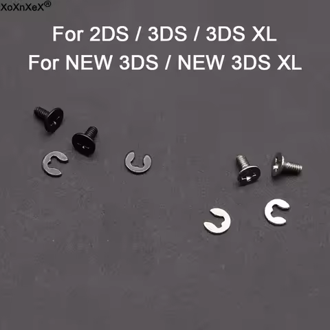 1/5//20set For 2DS 3DS LL XL New 3DS 3DSLL New 3DS XL Battery Back Cover Screw Shell Screws Mount Re