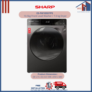 Sharp ES-FW105D7PS 10.5kg Front Load Washer / 7.0 kg Dryer