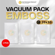 Vacuum Pack/Bag 20 x 30 Food Grade Transparent EmbossedPOLOS
