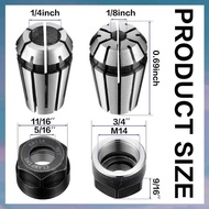 [hotkeystore.] Er11 Spring Collet  Clamping  Er11 1/4'' Collet