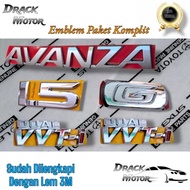 TOYOTA Avanza Dual VVT-i 1.5 Type G Chrome Emblem Rear TrunkOriginal Avanza 2021-2025TOYOTA