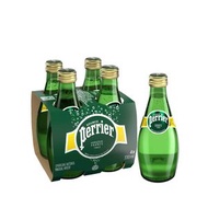 Perrier - 純天然有氣礦泉水-原味 (玻璃樽裝) 330毫升 x 4