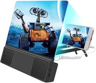 12" HD Phone Screen Magnifier, Foldable 3D Screen Enlarger, for Movies, Videos, Games, Compatible Al