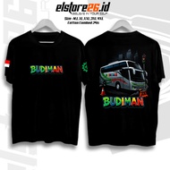 ELSTR Baju Kaos BUS BUDIMAN | Kaos Otomotif Racing | Baju Katun Combed Pria & Wanita