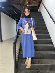 Baju Midi dress Arzheina Baju Midi Dress Wanita Midi Dress kekinian Midi dres 2022 Midi dres motif d