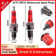 GSE 3 Electrode Spark Plug A7TC D8TJC for 50cc to 150cc Scooter Bike Motor 10mm Iridium Spark Plug