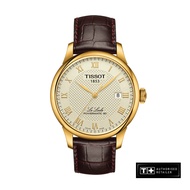 Tissot Le Locle Powermatic 80 Men's Brown Leather Strap and Ivory Dial Watch - T006.407.36.263.00