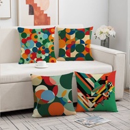 Nordic Rainbow Geometric Pillow Case 45x45cm 1pc/4pcs - Modern Art Soft Cushion Cover Home