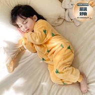 睡袋十月結晶嬰兒分腿寶寶睡衣冬加厚法蘭絨珊瑚絨兒童防踢被神器