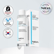 NIDA AHA BHA Clarity Toner Daily Exfoliant Skincare Soothing