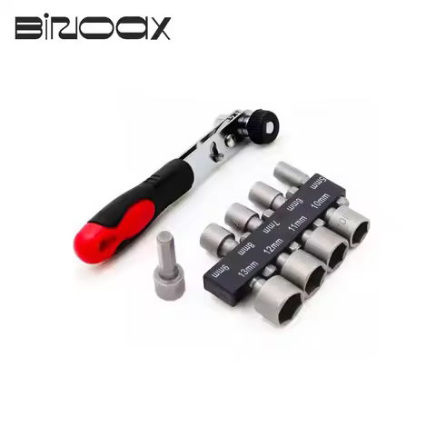 10 In 1 Rapid Ratchet Wrench 5-13mm 9 Pcs Power Nut Driver Adapter Pawl Socket Spanner Screwdriver H