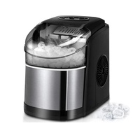 HICON Electric Ice Maker 15KG/24H Bullet Cylindrical Home Ice Cube Making Machine Countertop For Com