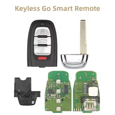 Okey Keyless Go Smart Remote Car Key 754J For Au-di A4 A5 A6L A7 A8 Q5 for V-W PHIDEON 29A1 Chip For