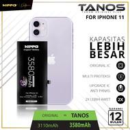 Hippo Baterai TANOS High Capacity For iPhone 8 Plus X XS MAX 11 Pro Max Batere Battery iPhone Original Cell Batrai