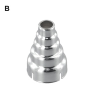 ✚AirGun Nozzle Hot Airgun Portable Silver Stainless Steel Welding Accessories 1PC A AirGun C Elx"q;