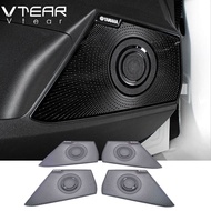 Vtear สำหรับ MG MG5 2021 2022ภายในรถฮอร์นปกอุปกรณ์สแตนเลสลำโพงปกตกแต่งภายในตัดอุปกรณ์ชิ้นส่วน