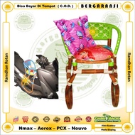 Rattan Aerox Motorcycle Boncengan Chair/Nmex Motorcycle Front Bench/PCX Montor Child Seat/Nouvo Train Seat