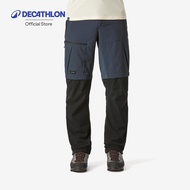 Decathlon Men'S 2-In-1 Adjustable And Durable Hiking Trousers Long Trekking Pants Model Mt500-Dark G