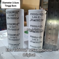 Elco 10000uf 125v audiovox white Capacitor elko 125v 10,000uf audiovox