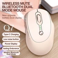 T-WOLF Q7 Rechargeable Dual-mode Bluetooth Wireless Mouse like logitech m220 m330 m331 m170 b175