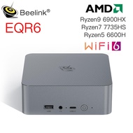 Beelink EQR6 Mini PC AMD Ryzen 9 6900HX R7 7735HS R5 6600H DDR5 RAM PCle 4.0 SSD Dual HDMI Display W