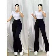 Flare Pants - Highwaist Flare Pants - Women's Semi-Cutbray Culottes