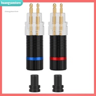 HY 2Pcs Earphone Cable Pin Plug Connector for Sennheiser HD650 HD600 HD580 HD25