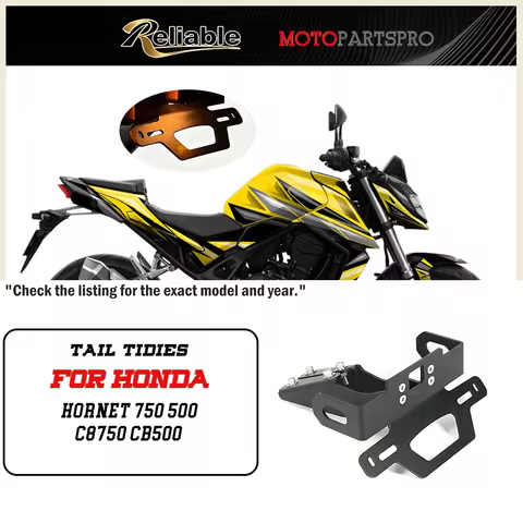 For Honda Hornet 750 500 CB750 CB500 License Plate Bracket Tail Tidy Fender Eliminator Registration
