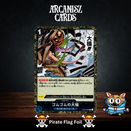 Pirate Foil Gum-Gum Giant Gavel OP03-055 PRB-01 One Piece Flag Card
