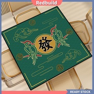 redbuild|  Four-sided Wrapping Table Mat Anti-slip Gaming Mat Foldable Anti-slip Mahjong Table Mat Noise Reduction Board Game Cover for Southeast Asian Gamers