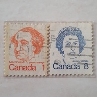 Perangko Kanada Caricature Definitives 1973-1976 Th 1973-1976 set 2pcs