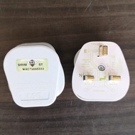 13A Plug Top 3 Pin Plug Sirim Approved (1 PC) (WHITE COLOUR)