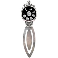 Wiccan Bookmarker Bookmark Lunar Cycle Moon Phases Moon Nebula Pagan Bookmark Glass cabochon Jewelry