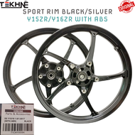 SPORT RIM TEKHNE 5 BATANG FULL CHOP YAMAHA LC135 5S Y125ZR Y15ZR Y16ZR WITH ABS BLACK SILVER T501 Ca