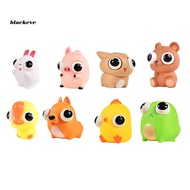 BL- Animal Pinch Toy Set Anxiety Relief Pinch Toy 8pcs Cute Animal Popping Eyes Squishy Toy Set for Stress Relief Fun Sensory Fidget Toy for Kids Adults Perfect Birthday Gift