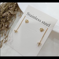 Anti-fade titanium Earrings For Women - gold, 0